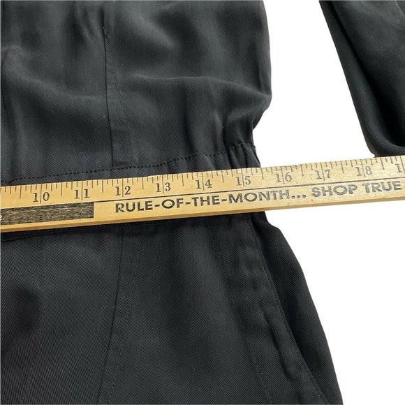Pam & Gela Jumpsuit Women Size L Black F20 Utility Jumpsuit Long Sleeve Nwt $325 - Picture 7 of 12